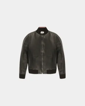 Blouson Bomber En Cuir