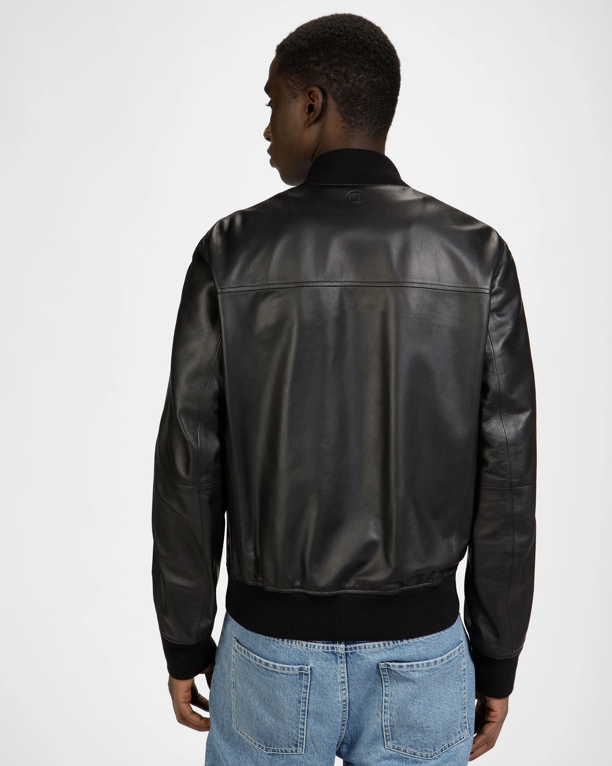 Blouson Bomber En Cuir