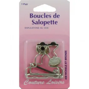 Boucles salopettes nickelées X2 - Couture loisirs