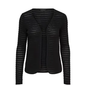 Cardigans Col rond Manches longues noir en coton | 3 Suisses