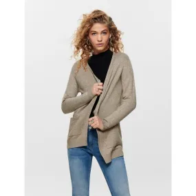 Cardigans en maille Col en V Manches longues Coupe plus longue beige | 3 Suisses