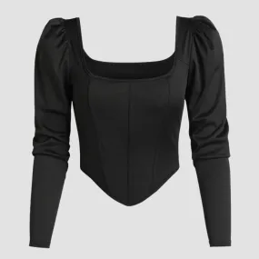 Corset Femme à Longues Manches