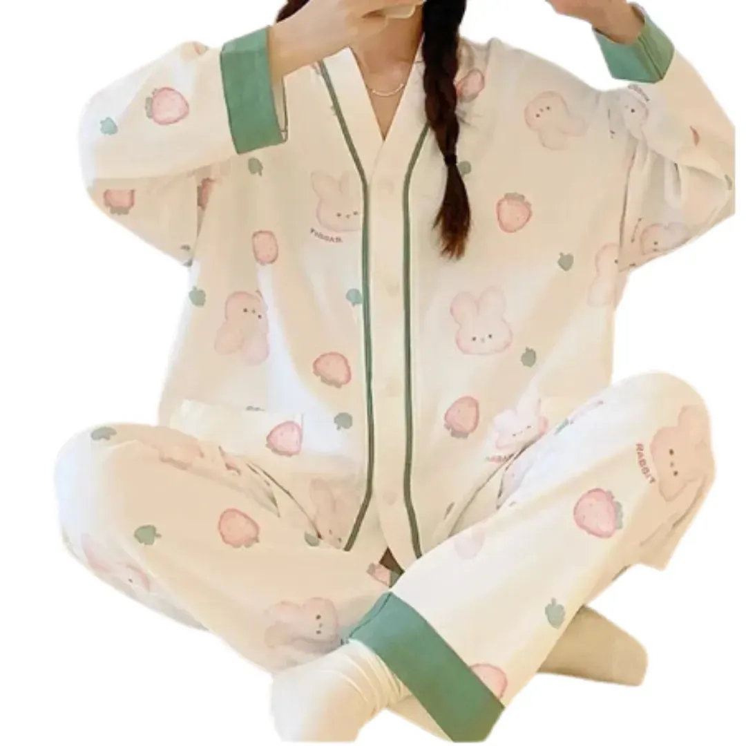 Ensemble de Pyjamas SUKAE pour Femmes : Confort et légance pour l'Automne et l'Hiver