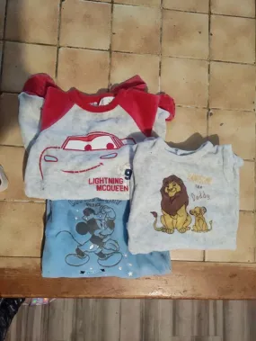 Lot de 3 pyjamas - Disney - Naissance - 0 mois  | Beebs