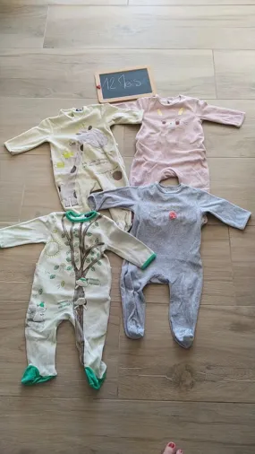 Lot pyjamas velours 12 mois - Kiabi - 9 mois  | Beebs