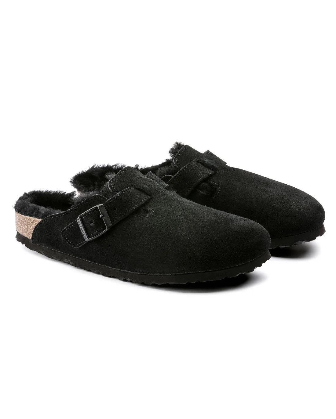 MULES BOSTON SHEARLING BLACK - Birkenstock | Chez Maman Rouen