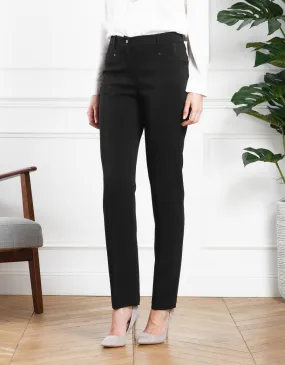 Pantalon chic noir droit - Pantalons droits