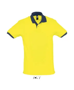 Polo Bicolore Homme Personnalisé - 190g Sol's Prince