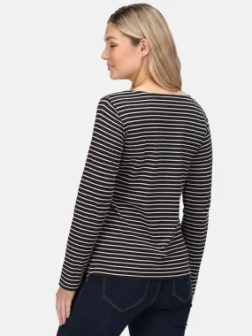 Regatta - T-shirt FERNANDA - Noir Blanc