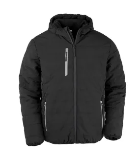 Result Genuine Recycled Veste d'hiver matelassée pour hommes Compass (Noir/Gris) - UTBC4959