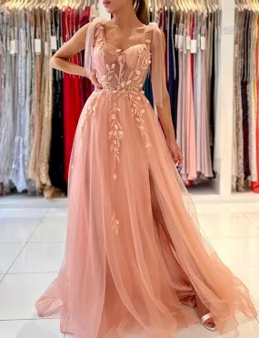 Robe de Soirée Longue en Tulle