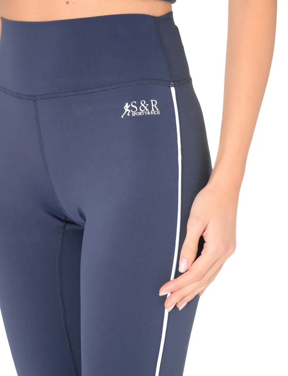 Sporty & Rich Leggings Runner en nylon bleu